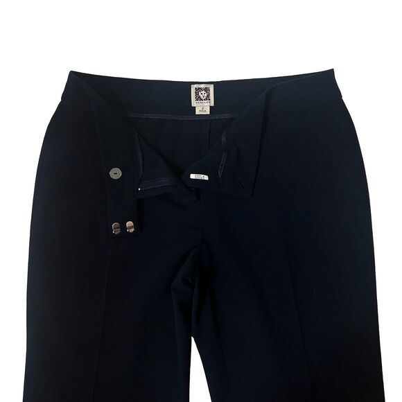 Anne Klein Navy Dress Pants Trousers Size 2 - Picture 2 of 6